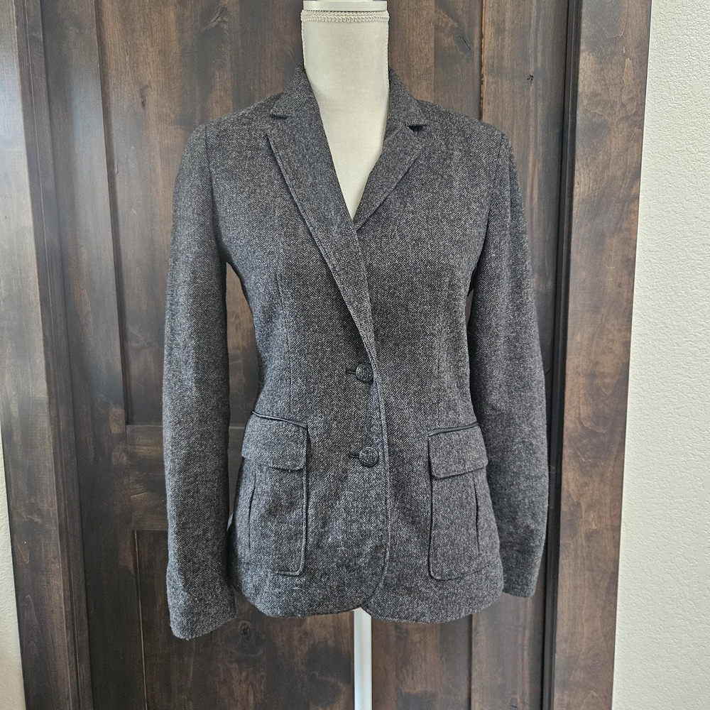 Banana Republic Charcoal Blazer - Wool Blend